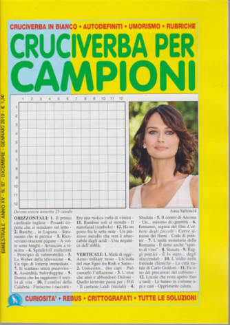 Abbonamento Cruciverba Per Campioni (cartaceo  bimestrale)