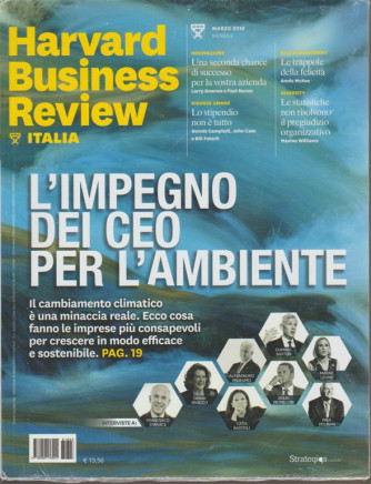 Harward Business Review Italia - mensile n.3 marzo 2018 Lo stipendio non è tutto