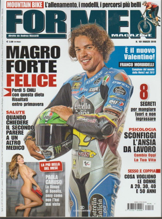 For Men Magazine - mensile n. 181 Marzo 2018 Franco Morbidelli