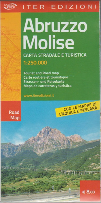 Abruzzo Molise: CARTA STRADALE E TURISTICA. 1:250.000. 
