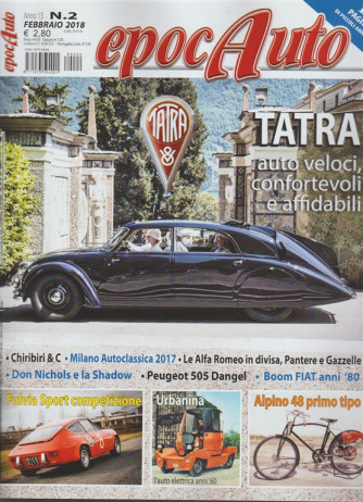Epocauto - mensile n. 2 Febbraio 2018 Tatra auto veloci confortevoli affidabili