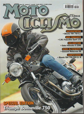 Motociclismo d'Epoca-mensile n.4 Aprile 2018 Triumph Bonneville 750 Special edition