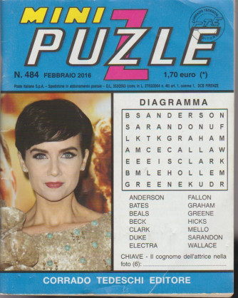 Minipuzzle - n. 484 - febbraio 2016