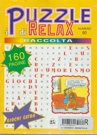 i puzzle di relax raccolta - n. 80 - bimestrale