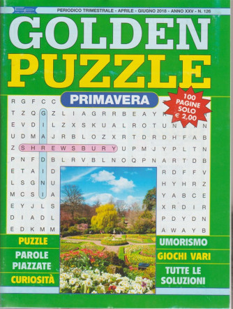 Golden Puzzle - primavera -  n. 126 - periodico trimestrale aprile giugno 2018