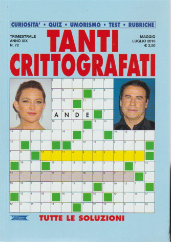 Tanti Crittografati - n. 72 - trimestrale - maggio - luglio 2018