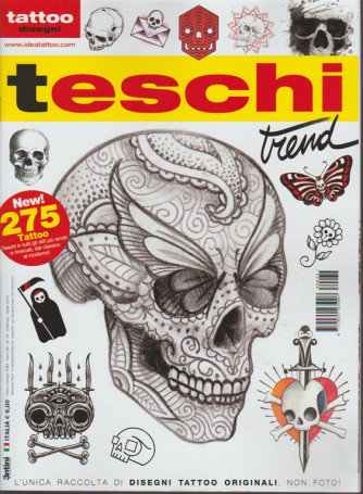 Tattoo Disegni - trimestrale n. 34 Febbraio 2018 Teschi