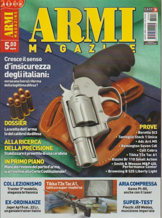 Armi Magazine - n. 8 - agosto 2018 - mensile - 