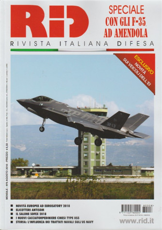 RID Rivista italiana difesa - mensile n.8 Agosto 2018 Novità sui veicoli dell'EI