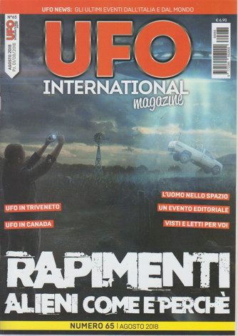 Ufo International magazine - n. 65 - agosto 2018 - mensile