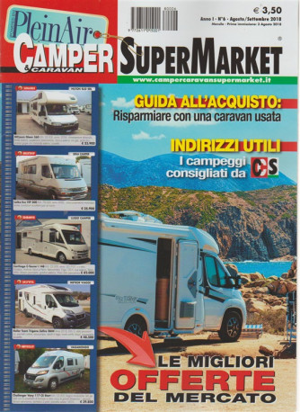 Camper E Caravan Supermarket - agosto/settembre 2018 - n. 6 - mensile