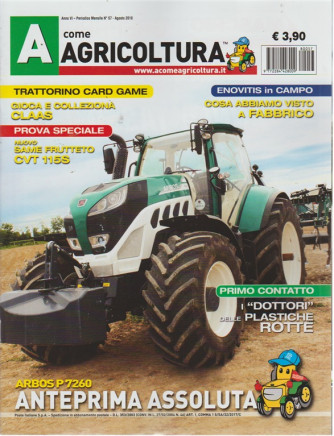 A Come Agricoltura - Agosto 2018 - n. 57 - mensile