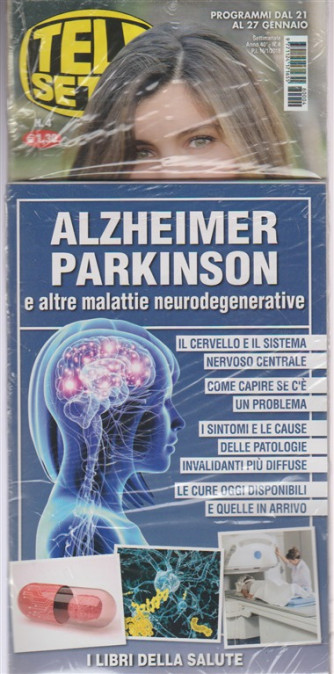 Telesette -settimanale pocket n.4 - 16 gennaio 2018  + book: Alzheimer Parkinson
