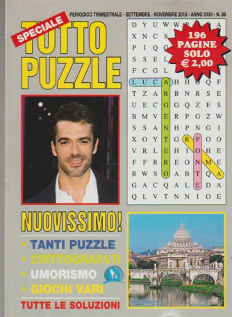 Speciale Tutto Puzzle - trimestrale n.88 - Settembre 2018 Luca Argentero