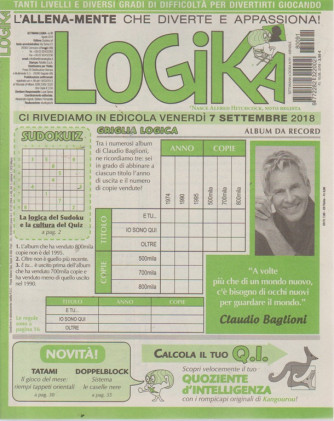 Settimana Logika - n. 91 - mensile - 10/8/2018