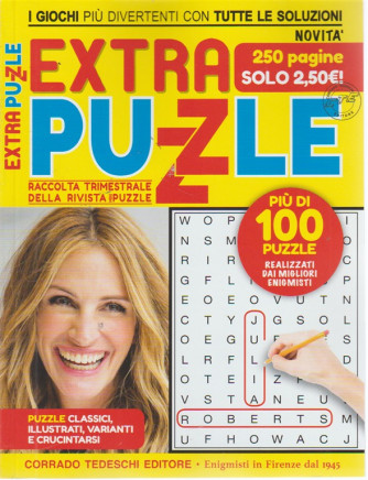 Extra Puzzle -n. 2 - agosto - ottobre 2018 - trimestrale - 250 pagine - più di 100 puzzle