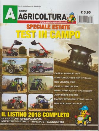 A come Agricoltura - n. 58 - mensile - settembre 2018 