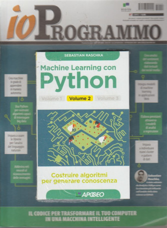 Io Programmo - Machine Learning con Python - volume 2 - bimestrale - settembre - ottobre 2018 - n. 29 - 