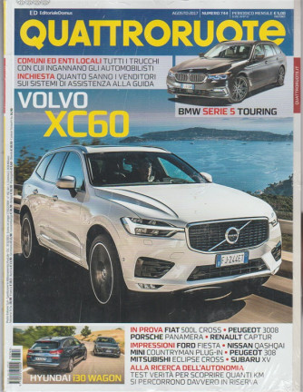 Quattroruote - mensile n. 744 Agosto 2017 - Volvo XC60