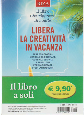 RIZA - Libera la creatività in vacanza - il libro che rigenera la mente