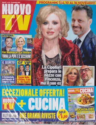 Nuovo Tv + - Nuovo Cucina - n. 45 - 13 novembre 2018 - settimanale - 2 riviste
