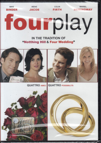 Four Play di Mike Binder. Con Mike Binder, Colin Firth, Mariel Hemingway, Irène Jacob, Stephen Fry (DVD)