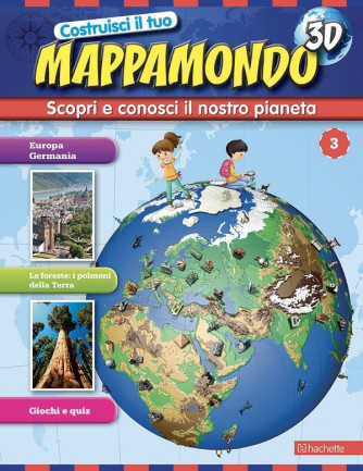 Costruisci il Mappamondo 3D 2^ edizione uscita 3