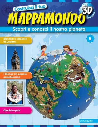 Costruisci il Mappamondo 3D 2^ edizione uscita 5