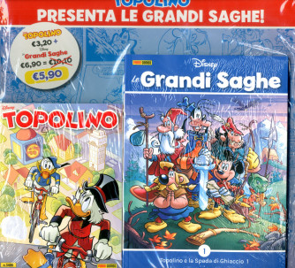 Topolino Libretto Con Allegati - N° 3486 - + Le Grandi Saghe #1 - Panini Comics