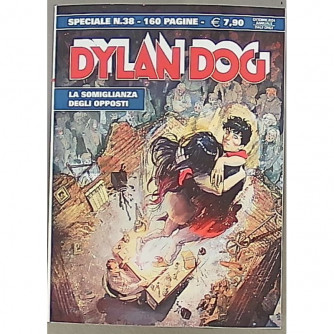 Copertina di Dylan Dog Speciale numero 38 con titolo 'La somiglianza degli opposti', fumetto western di 160 pagine