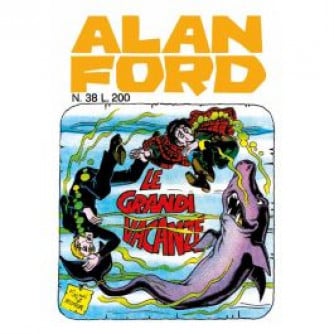 Copertina di Alan Ford Anastatica numero 38 - Le grandi vacanze, fumetto con personaggi della gang