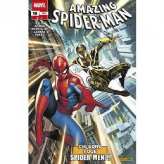 Copertina Uomo Ragno N. 10 con Spider-Man e elementi cosmici, titolo Amazing Spider-Man e numero 10