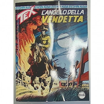 Copertina di Tex Nuova Ristampa con titolo L'angelo della vendetta, fumetto western italiano