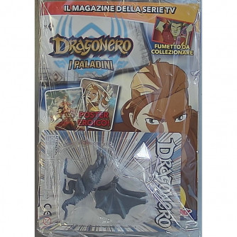 Copertina Collana Eroi numero 5 con titolo Dragonero e poster dei paladini, fumetto da collezione
