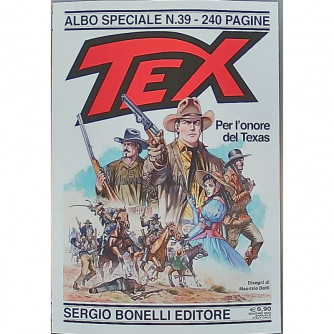 Copertina di Tex Gigante numero 39 con Tex Willer in azione nel Far West, disegni di Maurizio Dotti
