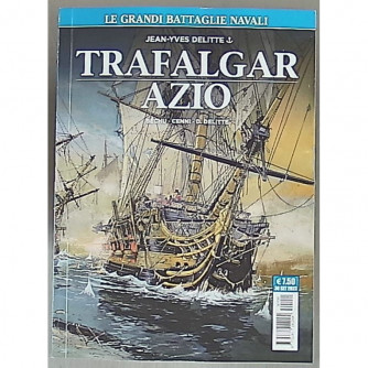 Copertina fumetto COSMO SERIE BLU con illustrazione di battaglia navale, titolo Le Grandi Battaglie Navali
