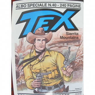 Copertina di Tex Gigante Albo Speciale N.40 con illustrazione western delle Sierrita Mountains