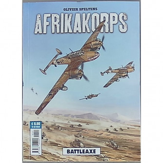 Copertina fumetto COSMO SERIE BLU n.44 Afrikakorps con illustrazione di Olivier Speltens