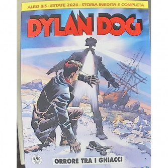Copertina di Dylan Dog Gigante Albo Bis - Estate 2024 con titolo 'Orrore tra i ghiacci', fumetto horror