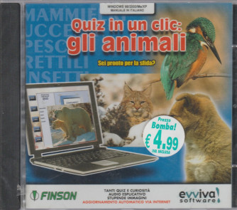 Quiz in un clic: gli animali - Sei pronto per la sfida? (PC CD-ROM)