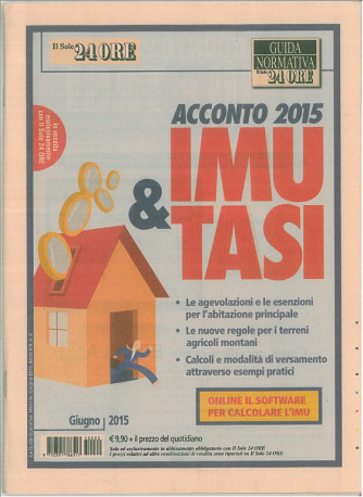 Acconto 2015 IMU & TASI - Guida normativa de Il Sole 24 Ore