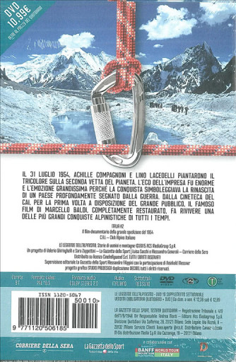 ITALIA K 2 - DVD - Le leggende dell'alpinismo"storie di uomini di montagna"