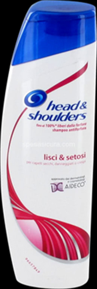 H&S Head & Shoulders Shampoo Lisci e Setosi 225 Ml. per Capelli Secchi, Danneggiati o Crespi