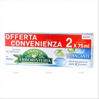 Antica Erboristeria dentifricio Sbiancante 2x 75ml - 4 tubetti