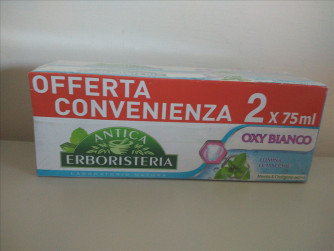 Antica Erboristeria dentifricio Oxy Bianco 2x 75ml - 4 tubetti