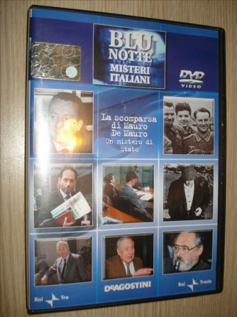 BLU NOTTE MISTERI ITALIANI  - LA SCOMPARSA DI MAURO DE MAURO MISTERO STATO - DVD N.8