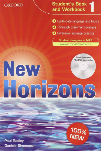 New horizons. Student's book-Workbook. Vol.1 ISBN: 9780194795241 - INCOMPLETO