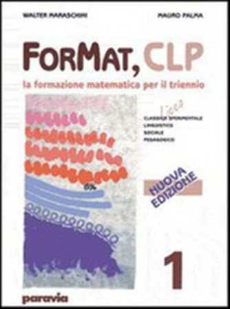 ForMat CLP. La formazione matematica.Vol.1- ISBN: 9788839540317