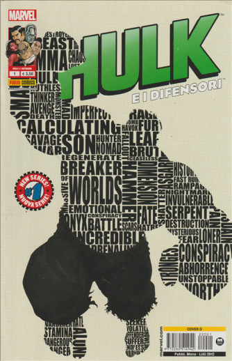HULK E I DIFENSORI - NUMERO 1 - COVER D - MARVEL - PANINI COMICS
