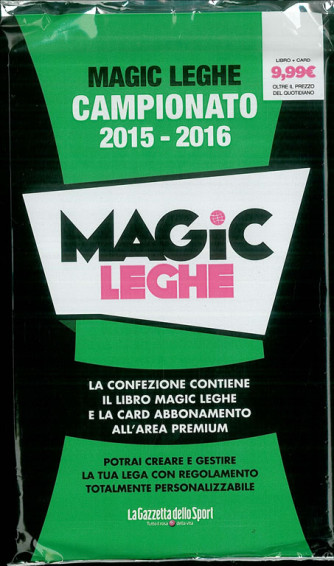 Magic Leghe Gazzetta dello Sport - Libro più card 2015-2016